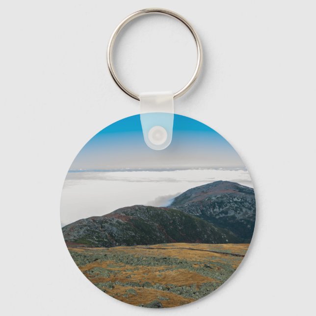 Mt. Washington Summit Horizon Button Keychain (Front)