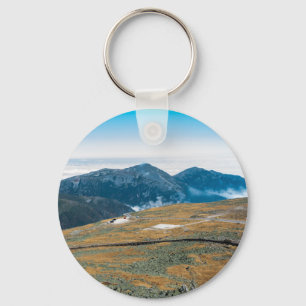 Mt. Washington View from the Top Button Keychain