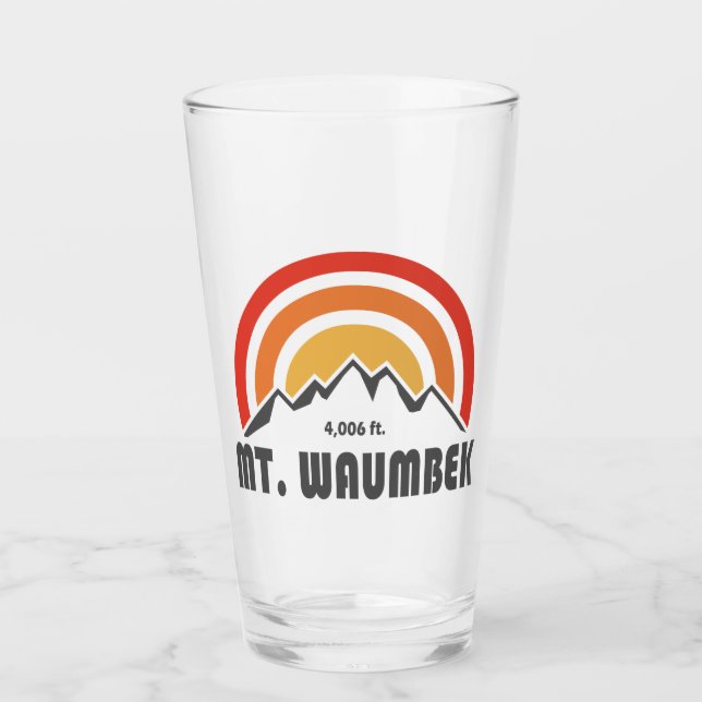 Mt. Waumbek New Hampshire Glass (Front)