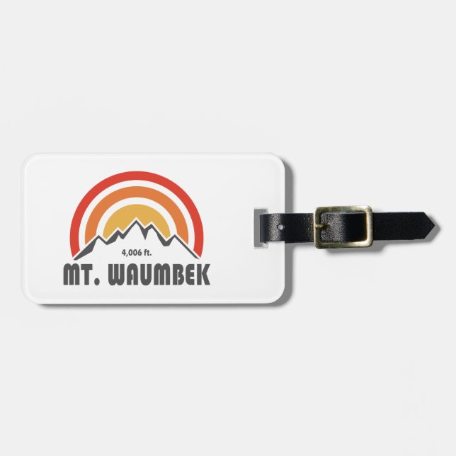 Mt. Waumbek New Hampshire Luggage Tag (Front Horizontal)