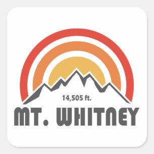 Mt. Whitney Square Sticker