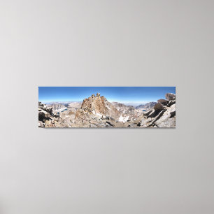 Mt Whitney Trail Crest Panorama - Sierra Canvas Print