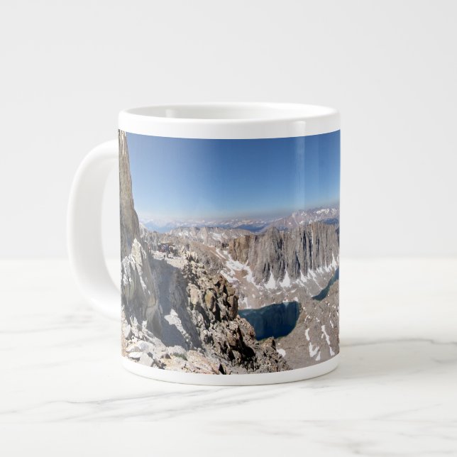 Mt Whitney Trail Junction John Muir Trail Large Coffee Mug (Front Left)