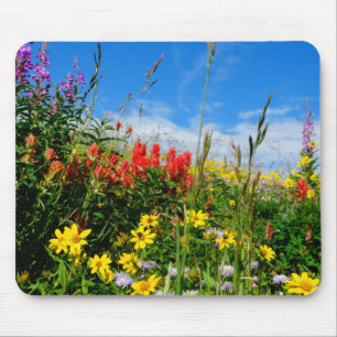 Mt. Wildflowers Mouse Pad