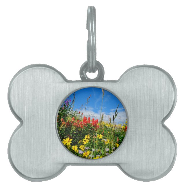 Mt. Wildflowers Pet ID Tag (Front)