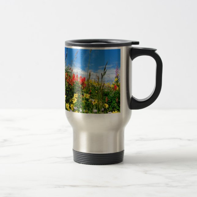 Mt. Wildflowers Travel Mug (Right)