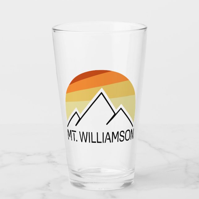 Mt. Williamson California Retro Glass (Front)