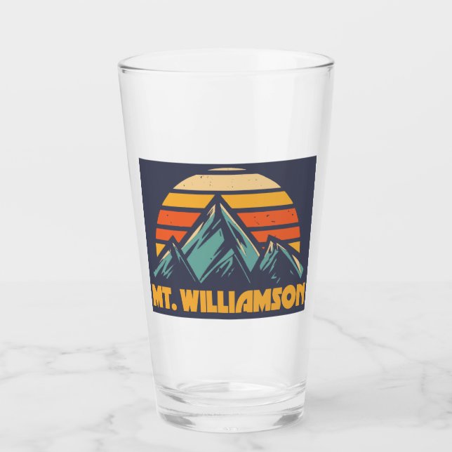 Mt. Williamson California Retro Turquoise Glass (Front)