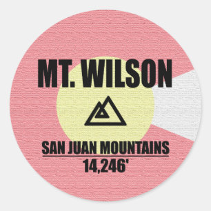 Mt. Wilson Classic Round Sticker