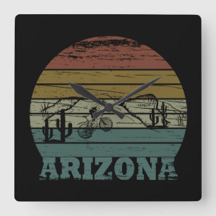 Mtb Az Sedona - Arizona Mountain Bike Square Wall Clock