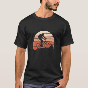 Mtb Biker Retro Classic Sunset Mountain Bike T-Shirt