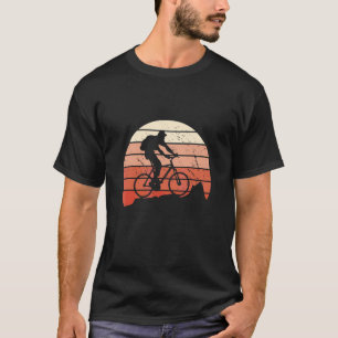 Mtb Biker Retro Classic Sunset Mountain Bike T-Shirt
