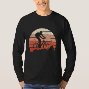 Mtb Biker Retro Classic Sunset Mountain Bike T-Shirt
