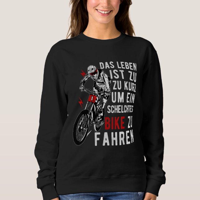 Mtb Downhill Boys   Bicycle Saying Sweatshirt (Front)
