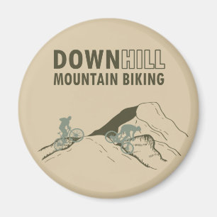 MTB Downhill Mountain Bike Magnet