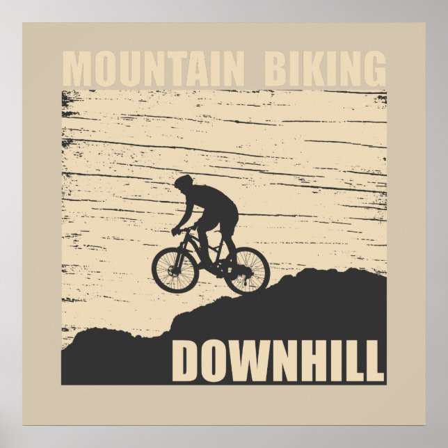 MTB Downhill Mountain Bike Poster (Front)