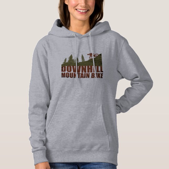MTB Downhill Mountain Biking Hoodie (Front)