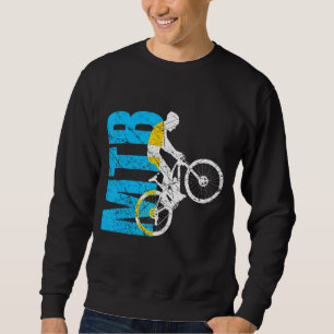 Mtb Lettering Mountain Bike Trail Park Cyclist Sweatshirt