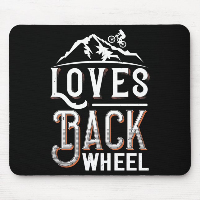 MTB - Loves Back Wheel Mouse Pad (Front)