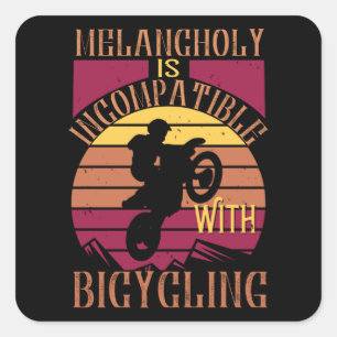 MTB - Melancholy Is Incompatible Square Sticker