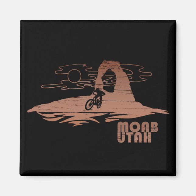 Mtb Moab - Utah Mountain biking Magnet (Front)
