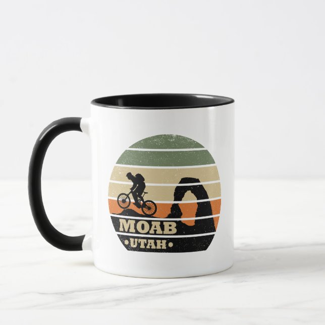 Mtb Moab - Utah Mountain Biking Mug (Left)