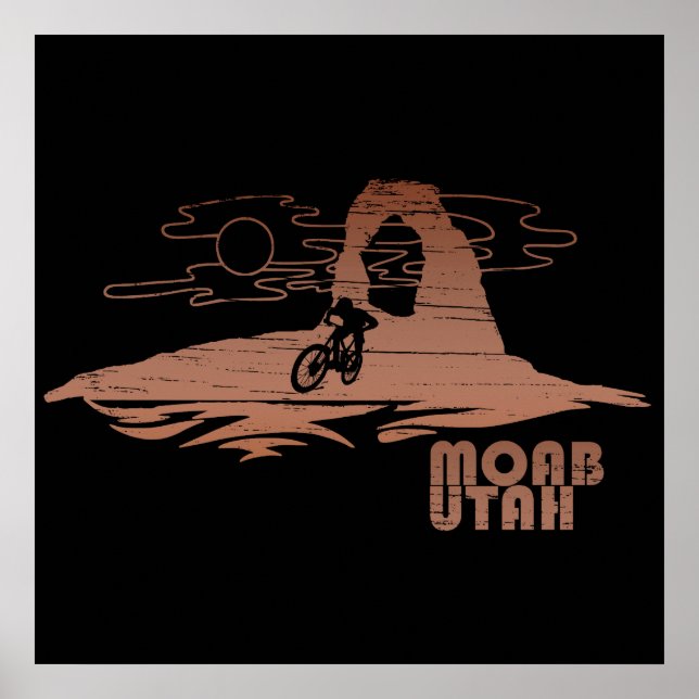 Mtb Moab - Utah Mountain biking Poster (Front)