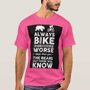 Mtb Mountain Bike Cycling Bmx Bear T-Shirt
