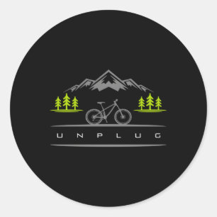 Mtb Mountain Bike Mtb Mountain Bike Classic Round Sticker