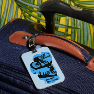 MTB Mountain Bike Trails Lake Tahoe California Luggage Tag