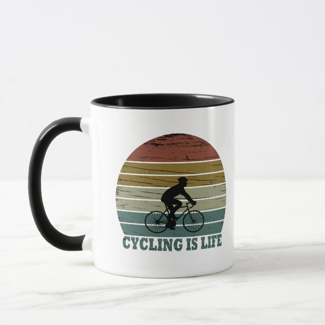 Mtb Mountain Biking Funny Cycling Mug (Left)