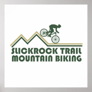 Mtb Mountain Biking - Slickrock Trails Utah Poster