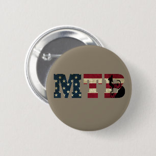 mtb US vintage America flag 6 Cm Round Badge
