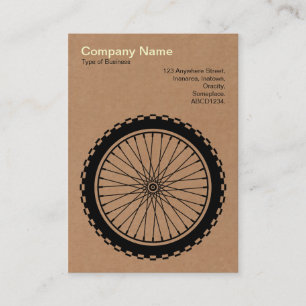MTB Wheel - Cardboard Business Card