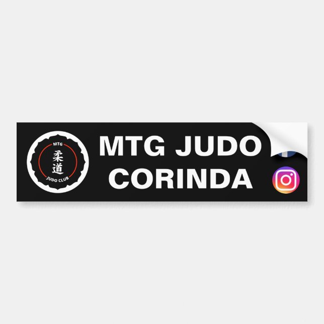 MTG Judo Club Bumper Sticker (simple) (Front)