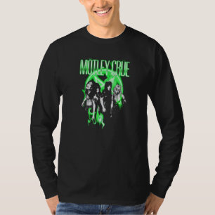 Mtley Cre Neon Green Flames T-Shirt