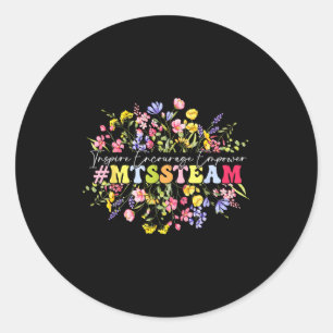Mtss Team Appreciation Week Teacher Back To School Classic Round Sticker