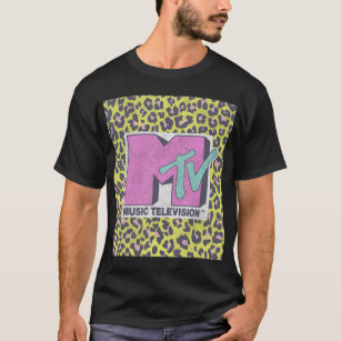 Mtv Music Television Neon Cheetah Block.png T-Shirt