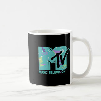 MTV Pastel Memphis Retro 80s Graphic Coffee Mug