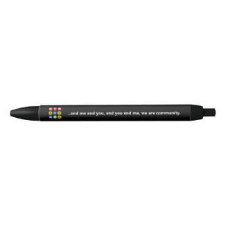 MTW "We are community" Black Ink Pen