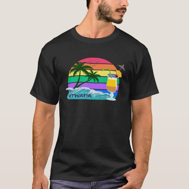 Mtwapa Beach Palms Kenya Kilifi Africa Party  Souv T-Shirt (Front)