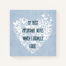 Mu most important notes Spiral Notebook