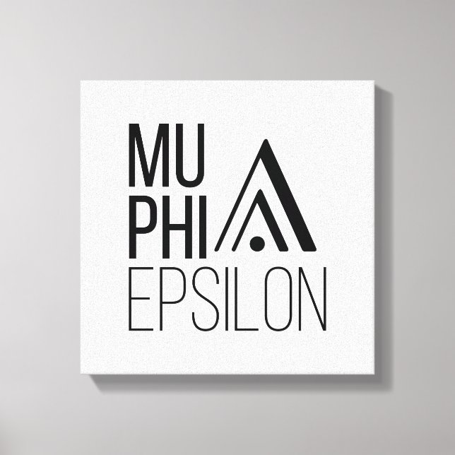 Mu Phi Epsilon Logo Canvas Print (Front)