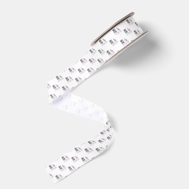 Mu Phi Epsilon Logo Grosgrain Ribbon (Front+Back)