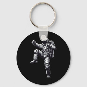 Muay Thai Astronaut Kickboxing  Key Ring