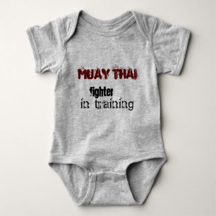 Muay Thai baby - in training Baby Bodysuit
