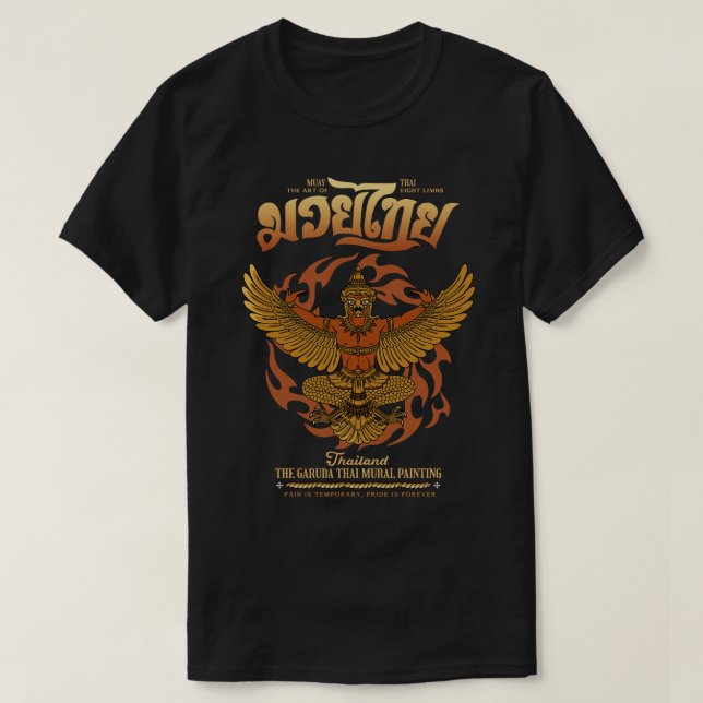 Muay Thai Boran Sak Yant The Garuda T-Shirt (Design Front)