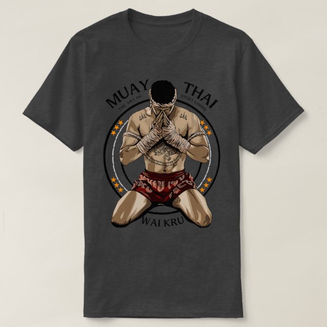 Muay Thai Boran Wai Kru 1 T-Shirt (Design Front)