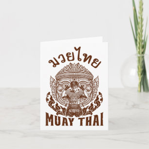 Muay Thai Boxer Boxing Lover Thai Boxing Thailand Card