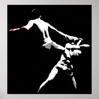 Muay Thai Boxing Action Poster